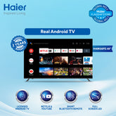 Haier 40" K66 Full HD Android TV - FREE SHIPPING – Android 11, Dolby Audio, 1920x1080 Resolution, 3 HDMI Ports