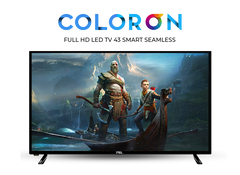 PEL 43" Full HD Smart Bezel-less LED TV PLD-43FS - FREE SHIPPING  – Google TV, Dolby Audio, Android 11