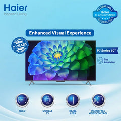 Haier 50" P7UX 4K UHD Google TV - FREE SHIPPING  – Dolby Atmos, Dolby Vision, HDMI 2.1, Google Assistant