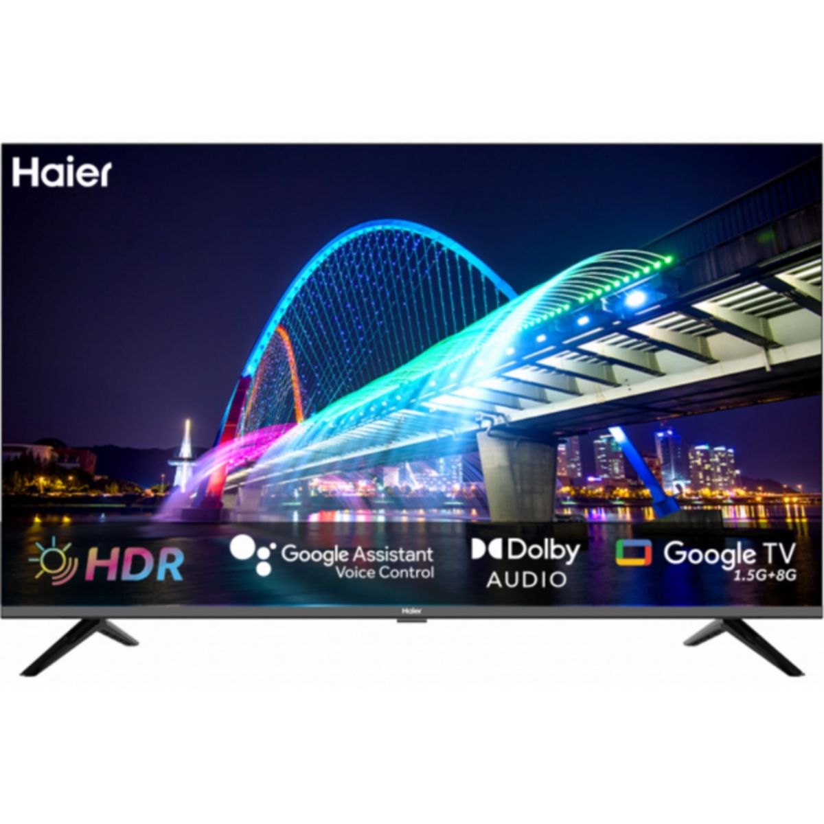 Haier 32" HD Ready Android TV 32-K800 – Google TV, Dolby Audio, 1366x768 Resolution, 3 HDMI Ports