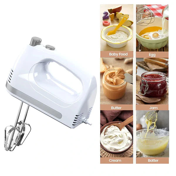 Egg Beater – Powerful Hand Mixer for Perfect Whisking, Geepas 2002