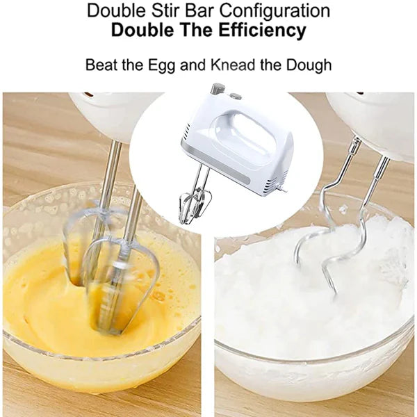 Egg Beater – Powerful Hand Mixer for Perfect Whisking, Geepas 2002