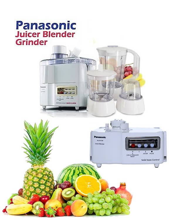 4-in-1 Juicer, Blender, Grinder & Chopper – Panasonic 800W