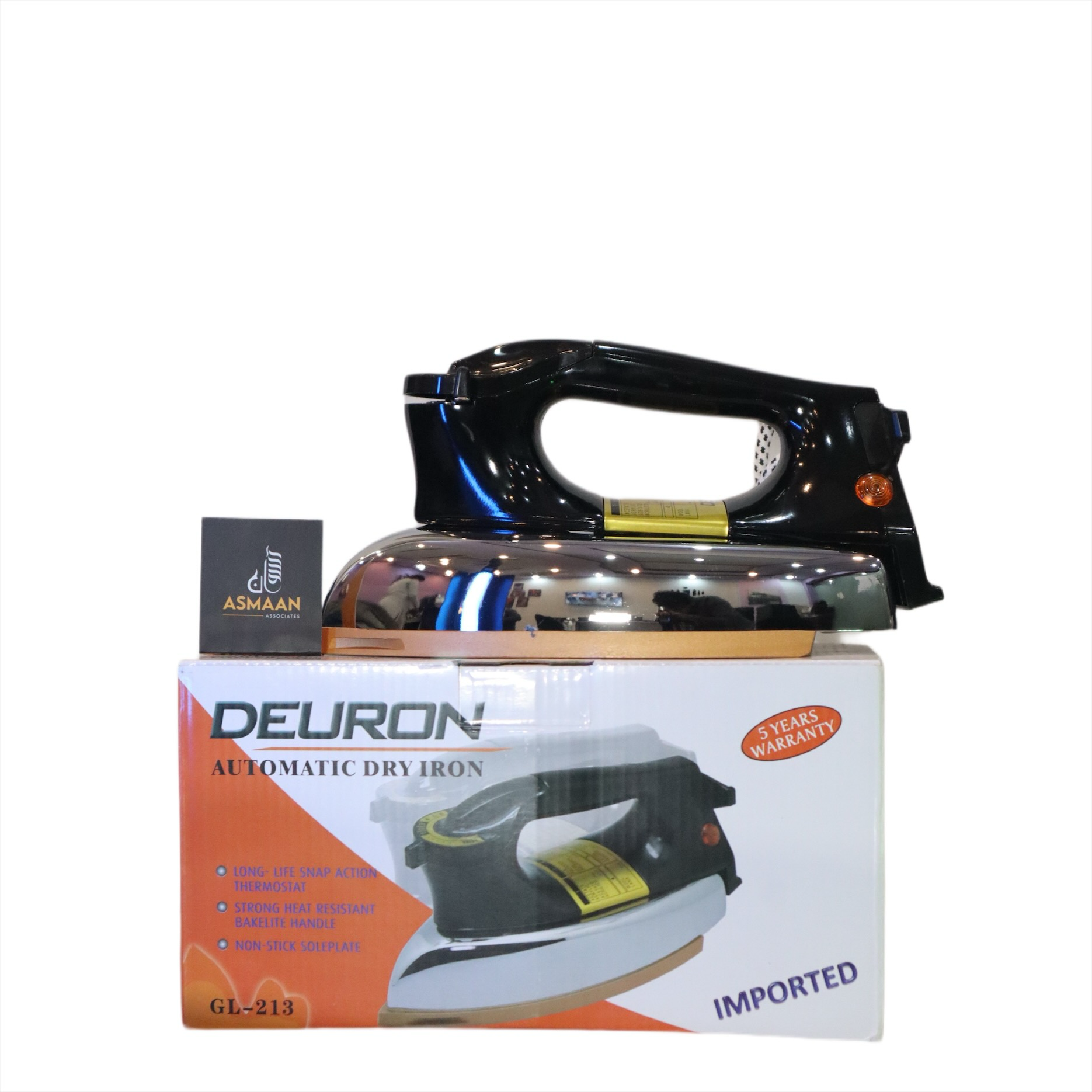 Heavy Duty Deuron GL 213 – 1000W, Non-Stick Soleplate, Temperature Control