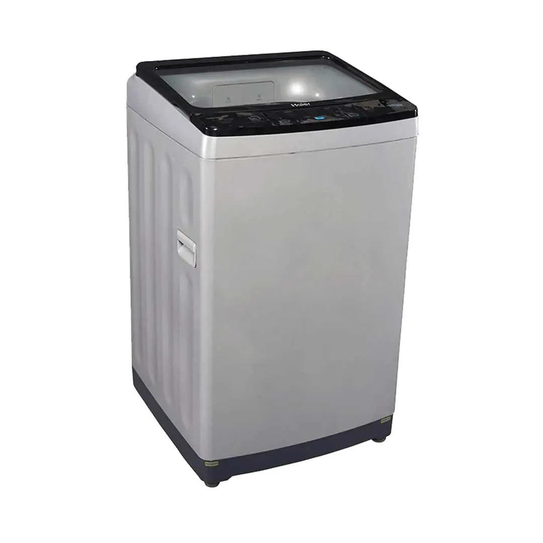 Haier Top Loading Washing Machine 85-826 – 8.5 kg Capacity with Digital Panel, 1300 RPM, Air Dry, and Glass Lid