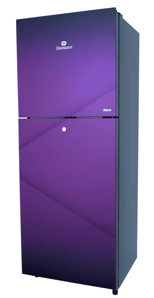 Dawlance Glass Door Refrigerator 9169 – Inverter Technology, 14 cu. ft. – Red, Purple, Burgundy