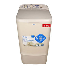 Haier Single Washing Machine 80-35 – 8kg Capacity, 600 RPM Spin Speed, Multiple Fabric Care Programs