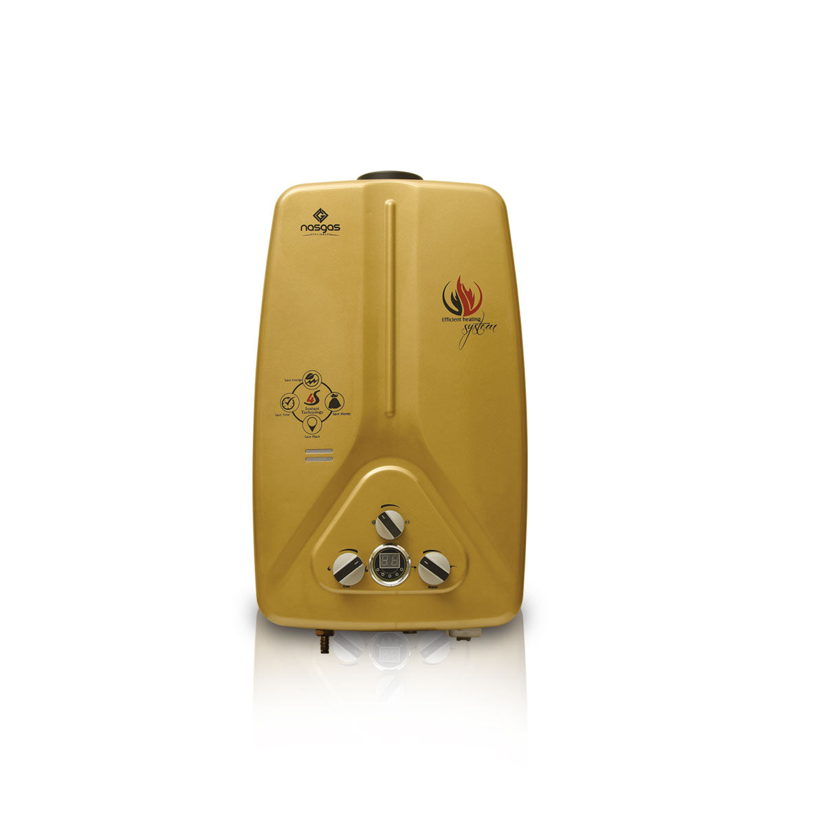 GEASERS NG 7-Liter Water Heater – Golden & Silver Finish