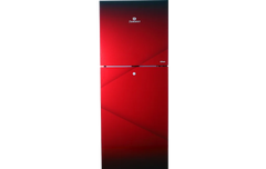 Dawlance Glass Door Refrigerator 9160 – Inverter Technology, 13 cu. ft. – Red, Purple, Burgundy