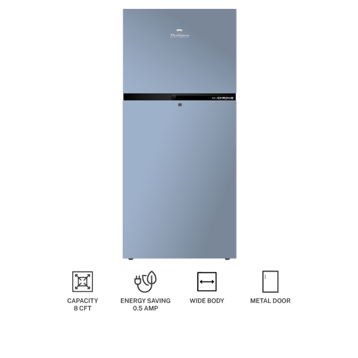 Dawlance Metal Body Refrigerator 9140 E-Chrome – 14 cu. ft. – Energy Efficient