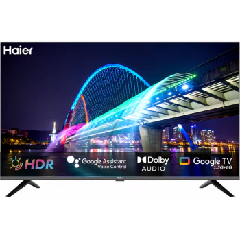 Haier 55" 4K UHD Google TV 55-K800 – Dolby Audio, HDMI 2.1, Google Assistant, HDR10