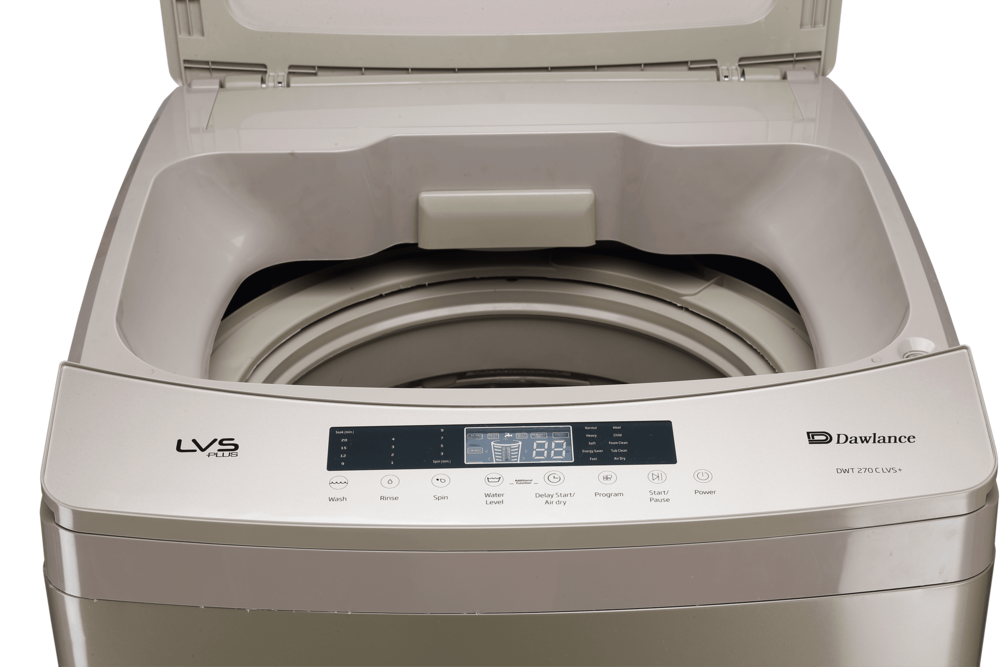 Dawlance Full Automatic Washing Machine DWT 270 S LVS+ – White & Gold with Triple Waterfall Technology