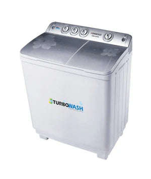 Kenwood KWM-1012 SA Twin Tub Washing Machine – 10kg Capacity, Heavy Duty with Rust-Proof Plastic Body