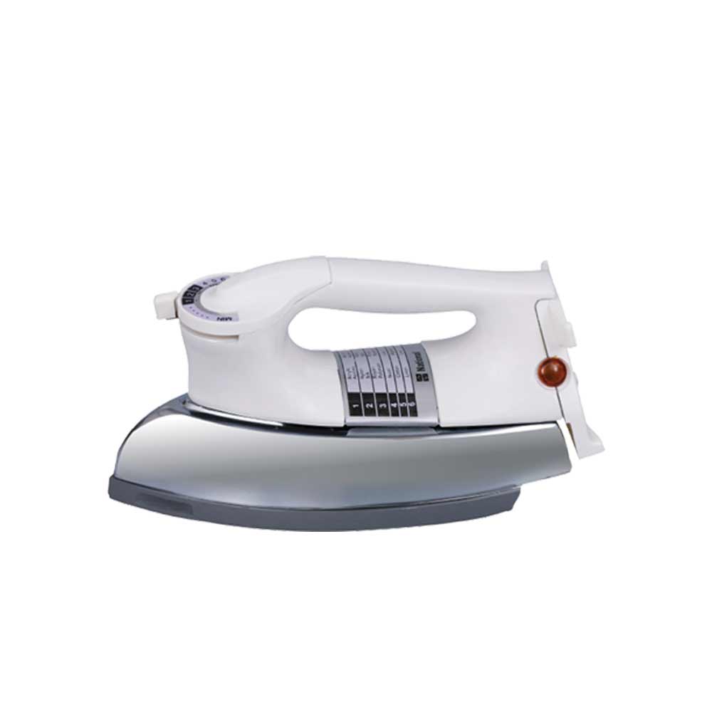 National Dry Iron NI-570 Golden – 2.5KG Heavy Weight, Non-Stick Soleplate, Overheat Protection